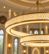 Nûr Halo Double Ring Mosque Chandelier– Model CH-0022 – detail view 4