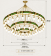 Nur-i Hümayun Mosque Chandelier – Model CH-0026 – detail view 6