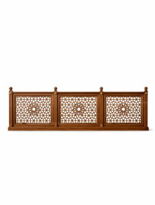 Custom Wooden Mosque Wall Cladding – Model MWC-0001 – wooden mosque mihrab detail view 1