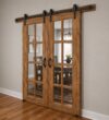 Oak Wooden Mosque Door – Model WDR-0016 – handcrafted kundekari mosque door detail view 3