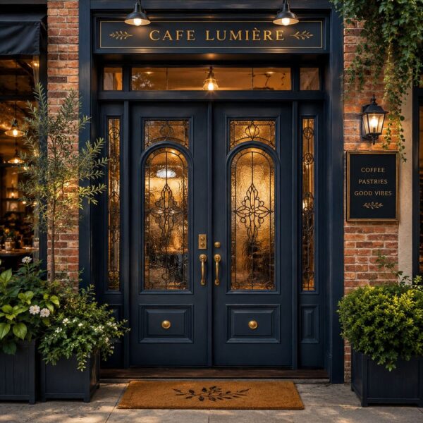 Midnight Navy Double Entrance Door