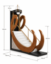 Handmade Wooden Imam Pulpit – wooden mosque mihrab detail view 1