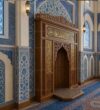 Seljuk-Style Wooden Mosque Mihrab – wooden mosque mihrab detail view 2
