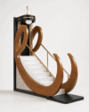 Handmade Wooden Imam Pulpit – wooden mosque mihrab detail view 3