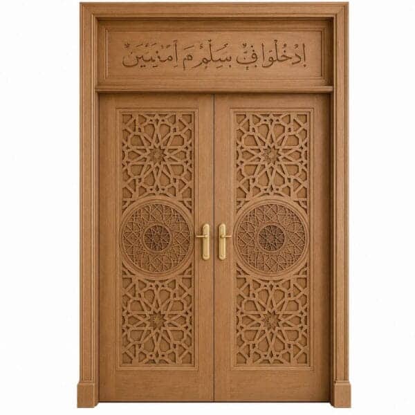 Carved Modern Wooden Door tamam
