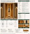 Modern Wooden Mosque Mihrab – Model WMH-0029 – wooden mosque mihrab detail view 1