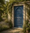 Walnut Single-Leaf Wooden Mosque Door – Model WDR-0058 – handcrafted kundekari mosque door detail view 2