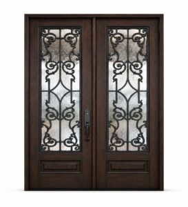 Double-Leaf Wooden Mosque Door – Model WDR-0020 – custom handcrafted kundekari mosque door