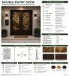Double-Leaf Wooden Mosque Door – Model WDR-0020 – handcrafted kundekari mosque door detail view 4