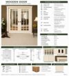 Double-Leaf Wooden Mosque Door – Model WDR-0045 – handcrafted kundekari mosque door detail view 4