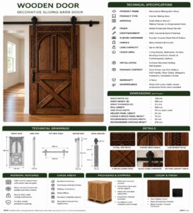 Walnut Wooden Mosque Door – Model WDR-0041 – handcrafted kundekari mosque door detail view 4