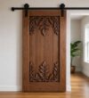 Carved Wooden Mosque Door – handcrafted kundekari mosque door detail view 4