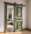 Wooden Mosque Door – Model WDR-0042 – handcrafted kundekari mosque door detail view 3