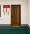 Wooden Mosque Door – Model WDR-0056 – handcrafted kundekari mosque door detail view 1
