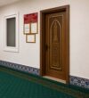 Wooden Mosque Door – Model WDR-0056 – handcrafted kundekari mosque door detail view 3