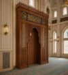 Wooden Mosque Mihrab – WA-05 – wooden mosque mihrab detail view 5