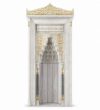 Marble Mosque Mihrab and Minbar and Dais Set – Model MST-0007 – custom wooden mosque mihrab