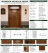 Metal Mosque Entrance Door – Model MDR-0006 – mosque chandelier detail view 1