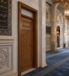 Metal Mosque Entrance Door – Model MDR-0006 – mosque chandelier detail view 4