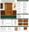 Wooden Mosque Door – Model WDR-0005 – handcrafted kundekari mosque door detail view 4