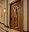 Metal Mosque Entrance Door – Model MDR-0004 – mosque chandelier detail view 2