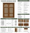 Metal Mosque Entrance Door – Model MDR-0002 – mosque chandelier detail view 1