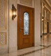 Wooden Mosque Door – Model WDR-0009 – handcrafted kundekari mosque door detail view 2