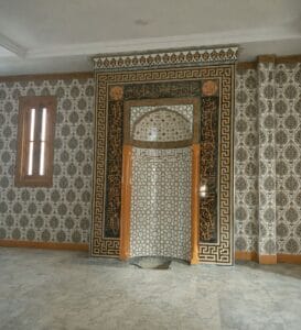 Tile Mosque Mihrab – TA-11 – wooden mosque mihrab detail view 5