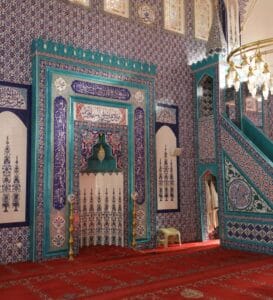 Tile Mosque Mihrab – TA-02 – wooden mosque mihrab detail view 4