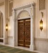 Kündekâri Wooden Mosque Door – KWD11 – handcrafted kundekari mosque door detail view 4