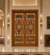 Kündekâri Wooden Mosque Door – KWD-08 – handcrafted kundekari mosque door detail view 1