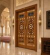 Kündekâri Wooden Mosque Door – KWD-08 – handcrafted kundekari mosque door detail view 2