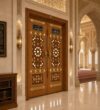 Kündekâri Wooden Mosque Door – KWD-08 – handcrafted kundekari mosque door detail view 4