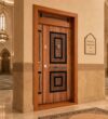 Metal Mosque Entrance Door – Model MDR-0007 – mosque chandelier detail view 2