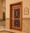 Metal Mosque Entrance Door – Model MDR-0007 – mosque chandelier detail view 4