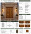 Kündekâri Wooden Mosque Door – KWD-15 – handcrafted kundekari mosque door detail view 5