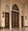 Star-Motif Kündekâri Wooden Mosque Door – KWD-06 – handcrafted kundekari mosque door detail view 3