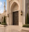 Wooden Mosque Door – WCD-12 – handcrafted kundekari mosque door detail view 4
