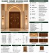 CNC-Carved Wooden Mosque Door – WCD-03 – handcrafted kundekari mosque door detail view 3