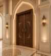 CNC-Carved Wooden Mosque Door – WCD-03 – handcrafted kundekari mosque door detail view 4