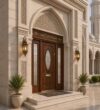 Custom Stained Glass Mosque Window – WCD-06 – mosque chandelier detail view 2