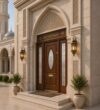 Custom Stained Glass Mosque Window – WCD-06 – mosque chandelier detail view 3