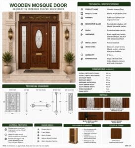 Custom Stained Glass Mosque Window – WCD-06 – mosque chandelier detail view 4