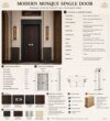 Metal Mosque Entrance Door – Model MDR-0012 – Detail View 4