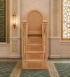 Mosque Minbar Finial – wooden mosque minbar detail view 1