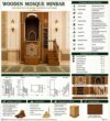 Ottoman Style Mosque Minbar-Dais – wooden mosque mihrab detail view 4