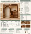 Home Prayer Room Mihrab – wooden mosque mihrab detail view 2