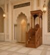 Tile Mosque Minbar – Model TMN-0002 – wooden mosque mihrab detail view 2