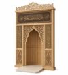 Wooden Mosque Mihrab – Model WMH-0010 – custom wooden mosque mihrab