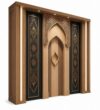 Wooden Mosque Mihrab – WA-11 – wooden mosque mihrab detail view 4